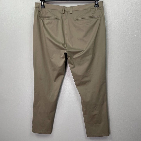 Rhone Commuter Pants Mens 36 Straight Leg Khaki Tan 36x28 Lightweight Stretch - Picture 6 of 12